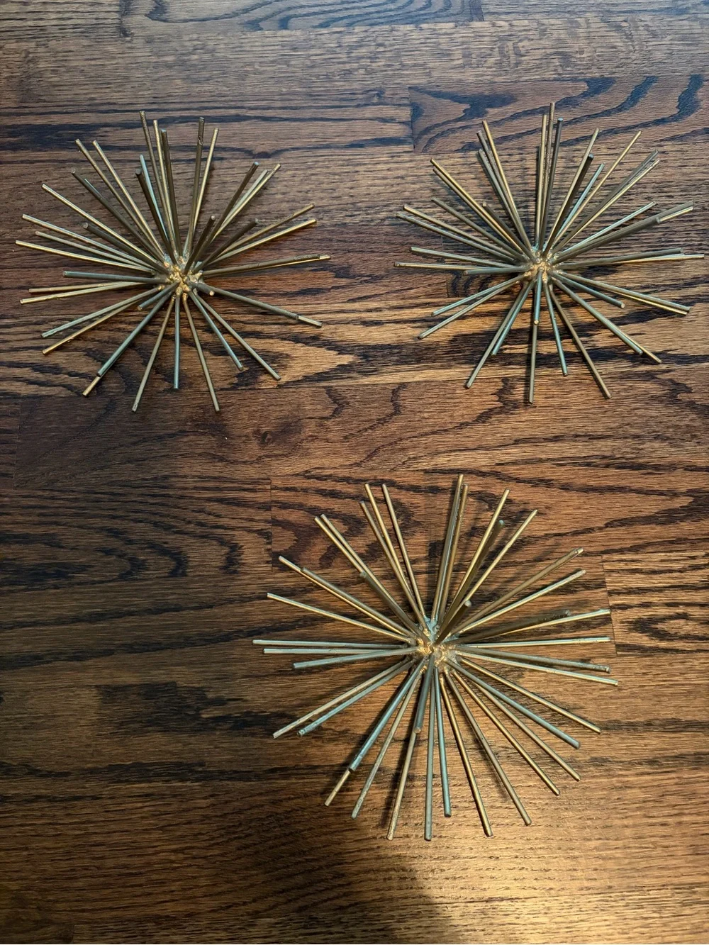 Gold Starburst Wall Decor Set of 3